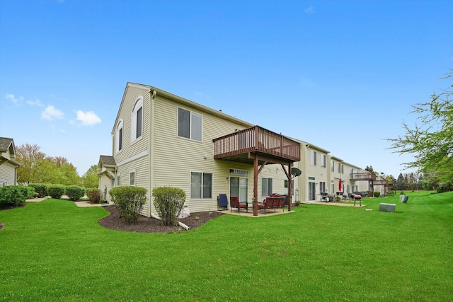 1913 Misty Ridge Ln, Aurora, IL 60503 - back of property with a yard and a patio