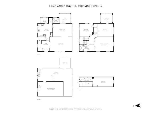 1557 Green Bay Rd, Highland Park, IL 60035 - room layout
