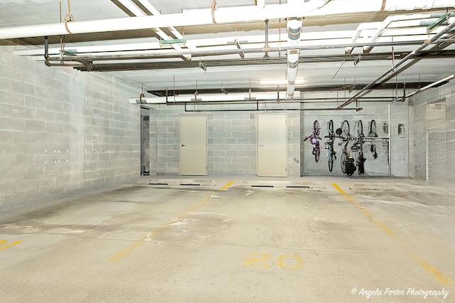 390 W Mahogany Ct Unit 301, Palatine, IL 60067 - parking deck with concrete block wall