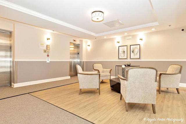 390 W Mahogany Ct Unit 301, Palatine, IL 60067 - lobby featuring crown molding and recessed lighting