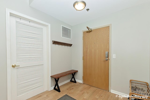 390 W Mahogany Ct Unit 301, Palatine, IL 60067 - foyer entrance featuring light wood-style flooring and baseboards