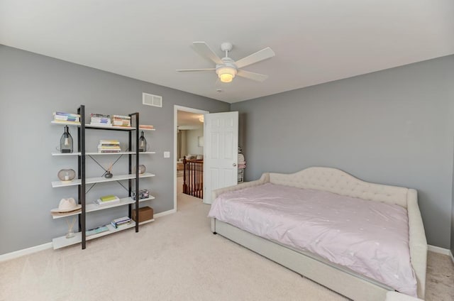 141 Bluegrass Pkwy, Oswego, IL 60543 - carpeted bedroom featuring baseboards and a ceiling fan