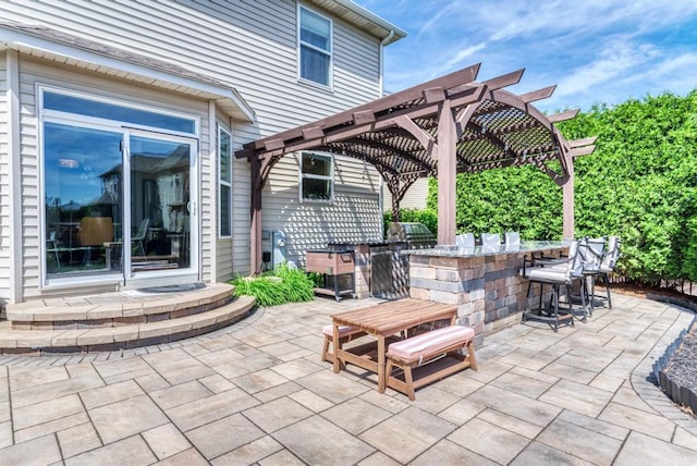 141 Bluegrass Pkwy, Oswego, IL 60543 - view of patio with a pergola