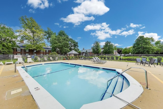 501 Coventry Ln Unit 3, Crystal Lake, IL 60014 - community pool featuring a patio area and a gazebo