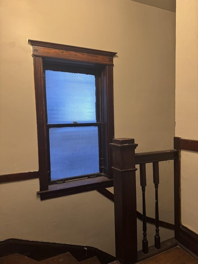 view of stairway