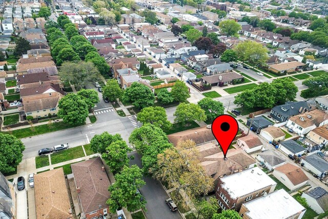 4510 N Menard Ave, Chicago, IL 60630 - aerial overview of property's location with nearby suburban area