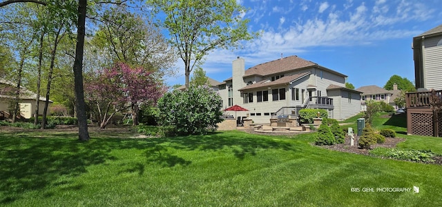 2653 Clara Ave, Aurora, IL 60502 - back of property with a yard