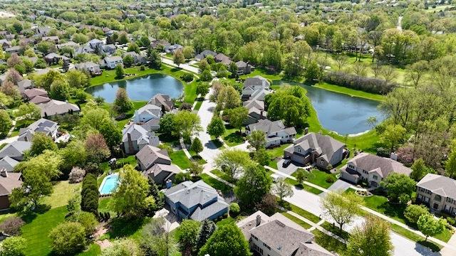 2653 Clara Ave, Aurora, IL 60502 - aerial perspective of suburban area featuring a nearby body of water