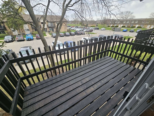 4B Kingery Quarter Unit 206, Willowbrook, IL 60527 - wooden terrace featuring a residential view