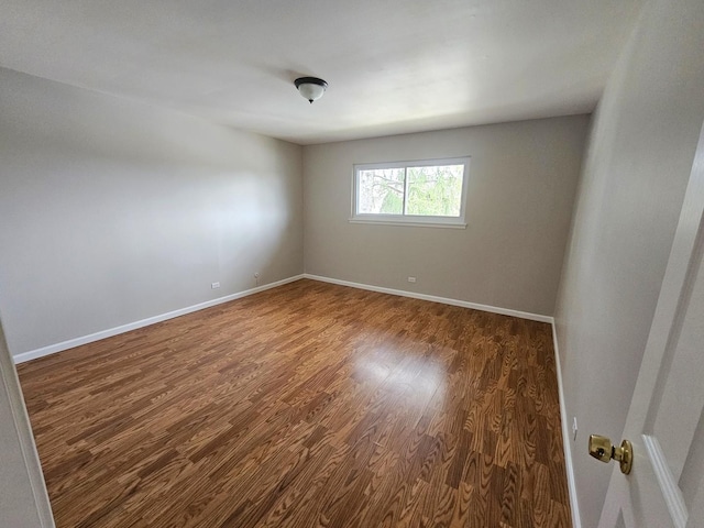 4B Kingery Quarter Unit 206, Willowbrook, IL 60527 - empty room featuring wood finished floors and baseboards
