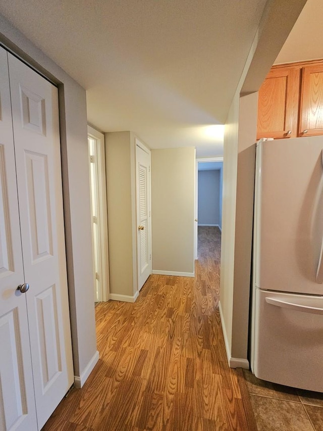 4B Kingery Quarter Unit 206, Willowbrook, IL 60527 - corridor featuring wood finished floors and baseboards