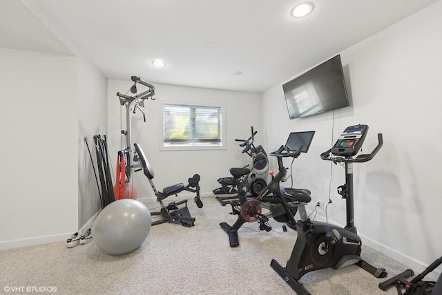 4276 Colton Cir, Naperville, IL 60564 - workout area with baseboards and recessed lighting