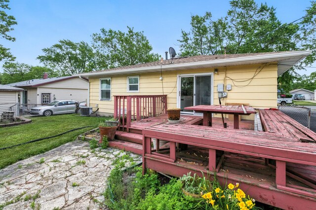 1724 Sycamore Ave, Hanover Park, IL 60133 - back of house with a deck