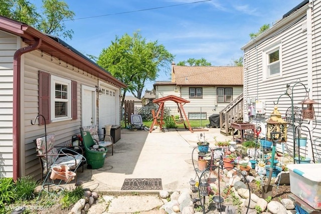 9230 S Saint Louis Ave, Evergreen Park, IL 60805 - view of patio featuring fence