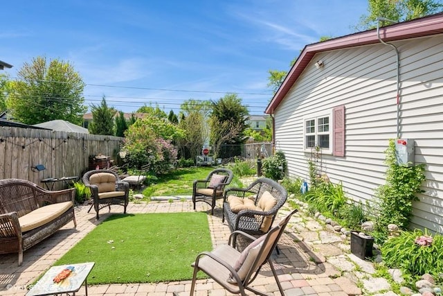 9230 S Saint Louis Ave, Evergreen Park, IL 60805 - view of yard with an outdoor hangout area and a patio