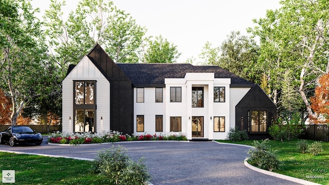 3005 Highland Rd, Northbrook, IL 60062 - modern inspired farmhouse with board and batten siding and a shingled roof