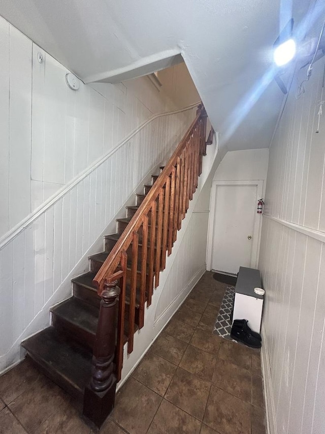 view of stairway