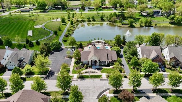 1400 Colchester Ln, Aurora, IL 60505 - aerial view of residential area featuring a nearby body of water