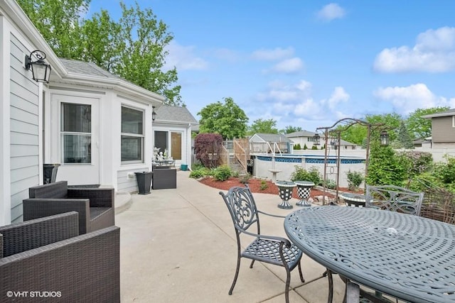 506 Rodney St, Lockport, IL 60441 - view of patio with outdoor dining space and fence