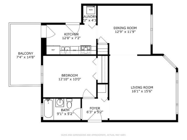 4444 N Wolcott Ave Unit 2A, Chicago, IL 60640 - home floor plan