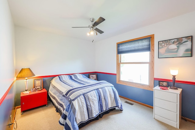 43 Mohawk St, Cary, IL 60013 - carpeted bedroom featuring baseboards and ceiling fan