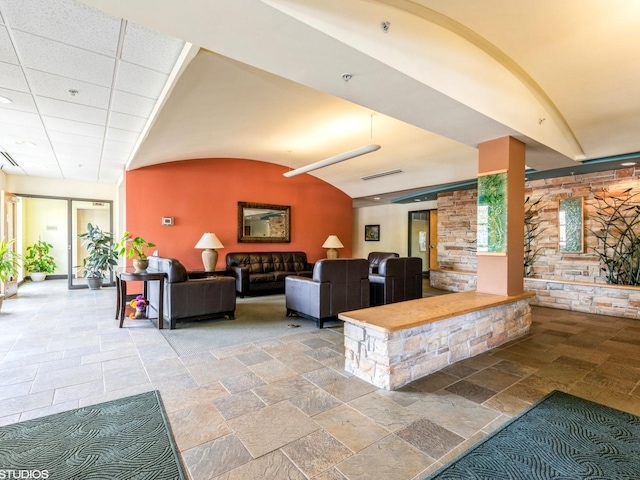9355 W Irving Park Rd Unit 120, Schiller Park, IL 60176 - common area with vaulted ceiling