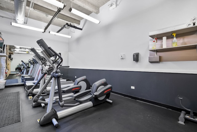 view of workout area