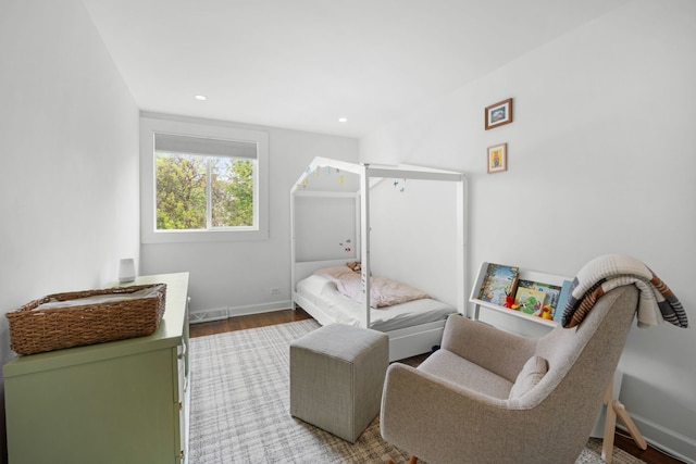 5135 S Kimbark Ave, Chicago, IL 60615 - bedroom featuring wood finished floors, baseboards, and recessed lighting