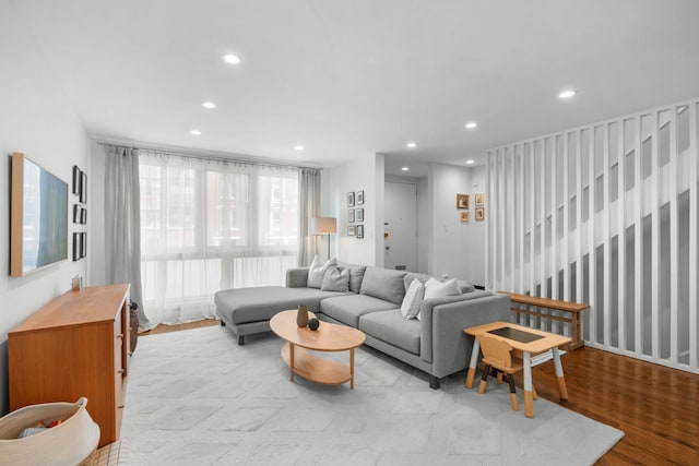 5135 S Kimbark Ave, Chicago, IL 60615 - living room with recessed lighting and wood finished floors