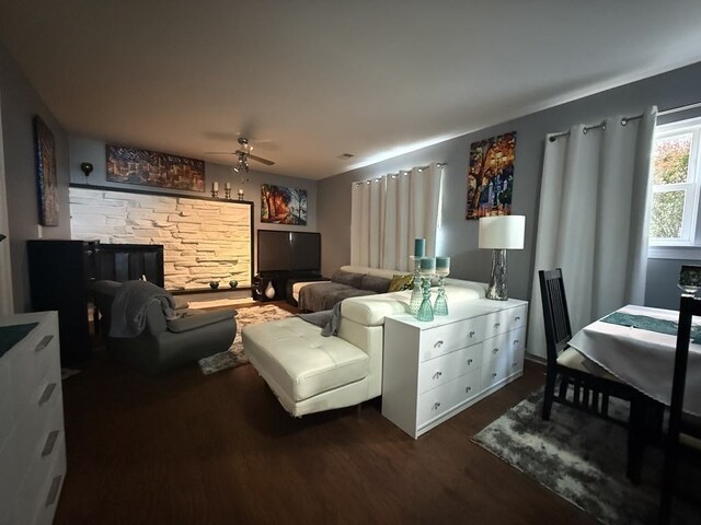 8325 W Maple Ave, Norridge, IL 60706 - living room featuring wood finished floors