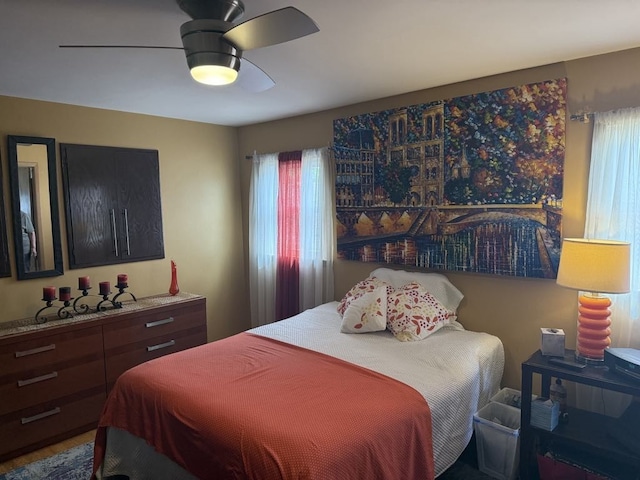 8325 W Maple Ave, Norridge, IL 60706 - bedroom with ceiling fan