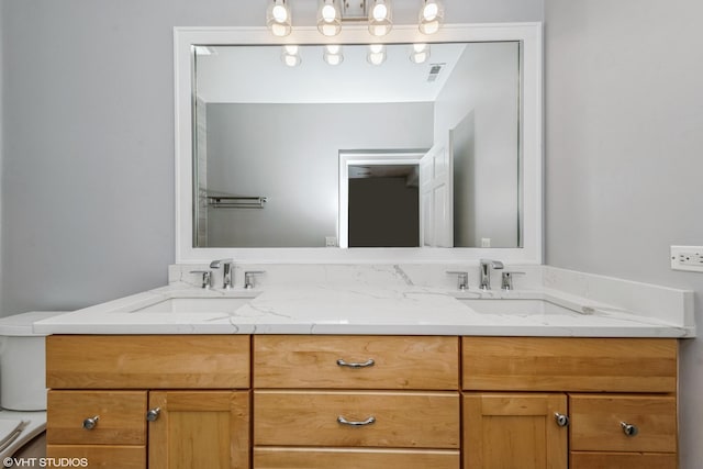 6436 N Lehigh Ave Unit 2N, Chicago, IL 60646 - full bathroom featuring double vanity