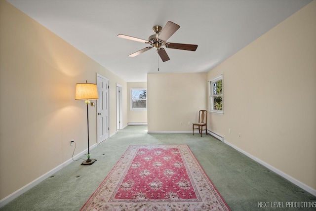 38W283 Deerpath Rd, Batavia, IL 60510 - unfurnished room with carpet floors, ceiling fan, and healthy amount of natural light
