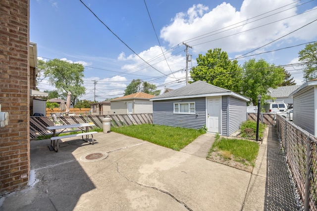 3707 Clarence Ave, Berwyn, IL 60402 - view of patio with an outdoor structure