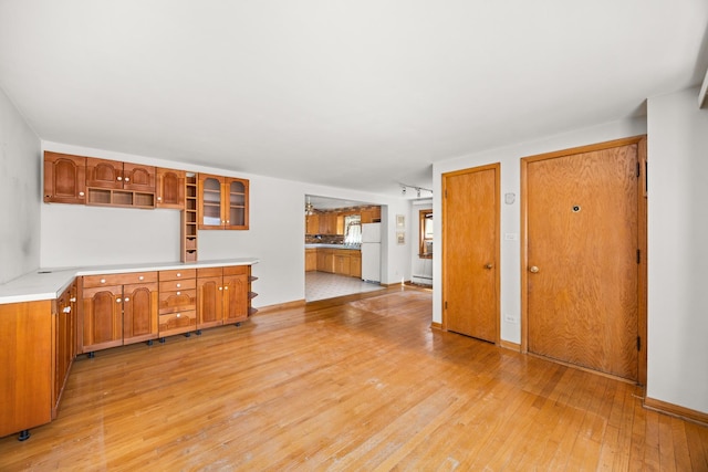 3707 Clarence Ave, Berwyn, IL 60402 - unfurnished living room featuring light wood-style floors