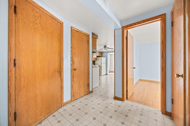 3707 Clarence Ave, Berwyn, IL 60402 - hallway featuring light flooring and baseboards