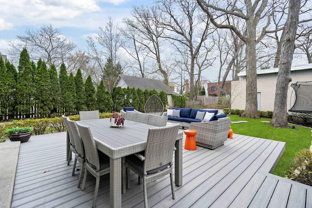 824 Humboldt Ave, Winnetka, IL 60093 - wooden terrace with an outdoor living space and outdoor dining space
