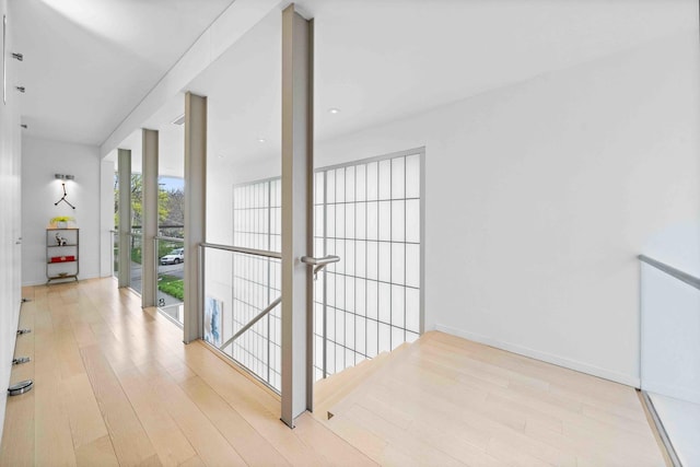 824 Humboldt Ave, Winnetka, IL 60093 - hall with wood finished floors and floor to ceiling windows