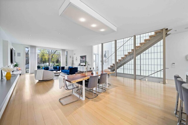824 Humboldt Ave, Winnetka, IL 60093 - dining area featuring wood finished floors and stairs