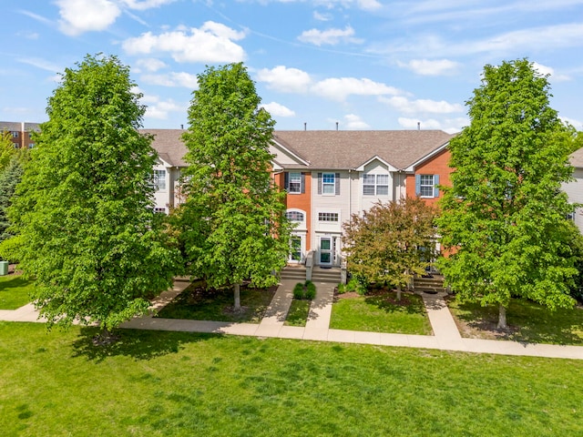 4216 Drexel Ave, Aurora, IL 60504 - view of front of home with a front lawn