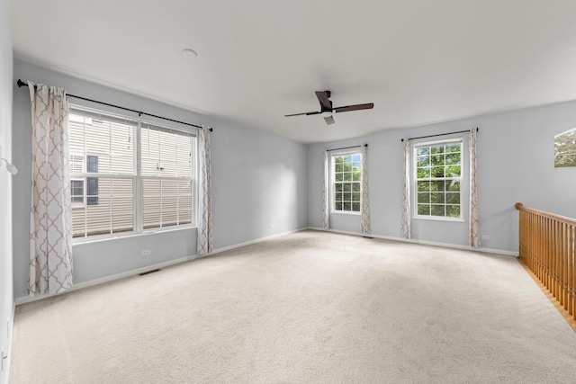 4216 Drexel Ave, Aurora, IL 60504 - carpeted empty room featuring ceiling fan and baseboards