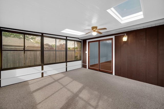 588 Renee Dr, South Elgin, IL 60177 - unfurnished sunroom featuring a skylight and plenty of natural light