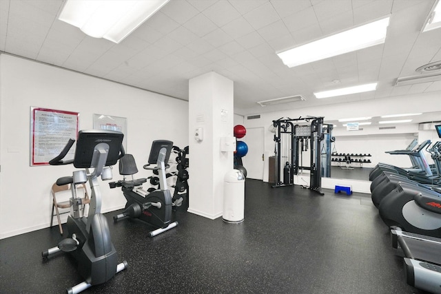 view of gym