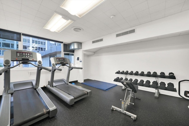 view of workout area