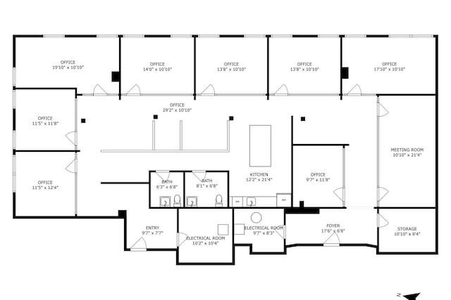 1327 W Washington Blvd Unit 5G-H, Chicago, IL 60607 - floor plan / room layout