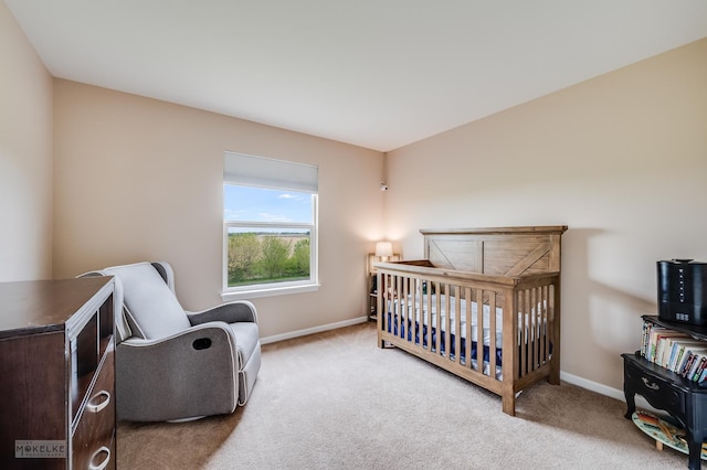 241 Morgan Valley Dr, Oswego, IL 60543 - bedroom with carpet, baseboards, and a nursery area