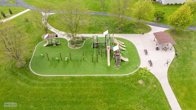 241 Morgan Valley Dr, Oswego, IL 60543 - bird's eye view of a park