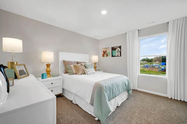 1491 Aspen Ln, Pingree Grove, IL 60140 - bedroom with dark colored carpet and baseboards