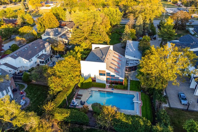 2100 Pfingsten Rd, Northbrook, IL 60062 - drone / aerial view of a pool