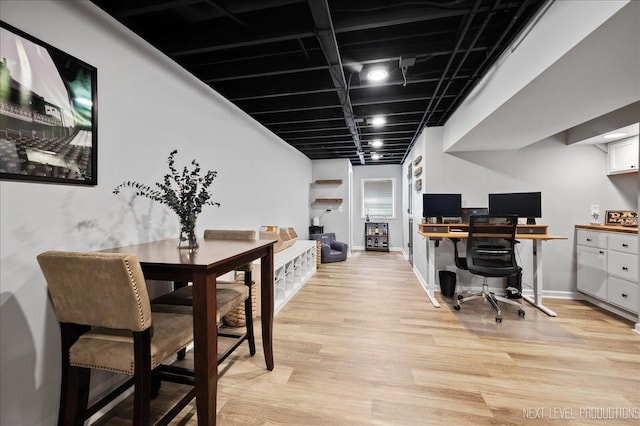 311 Mayfair Ln, South Elgin, IL 60177 - office space featuring light wood finished floors and baseboards